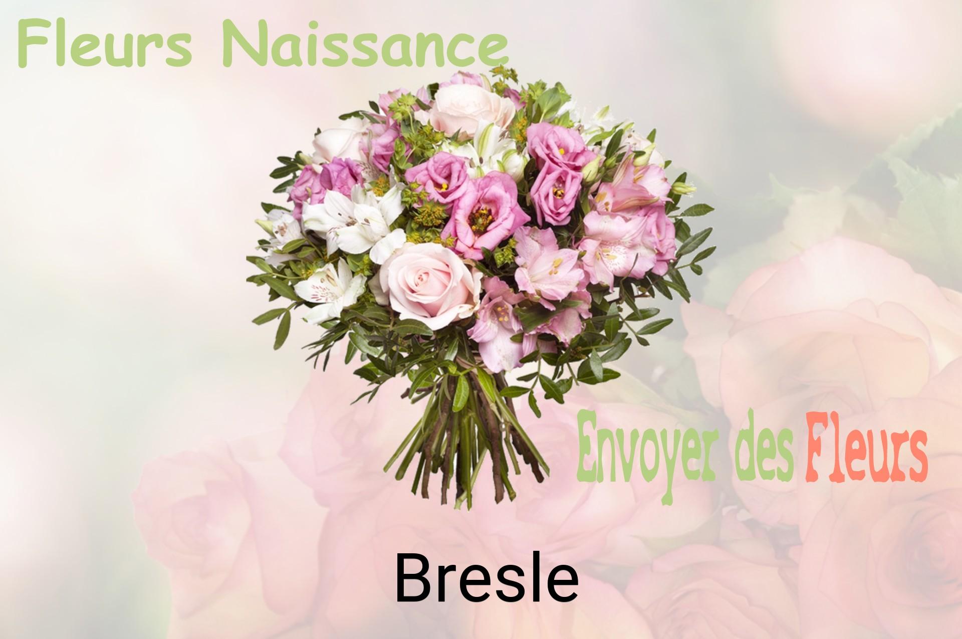 Bouquet de fleurs de naissance livré à Bresle